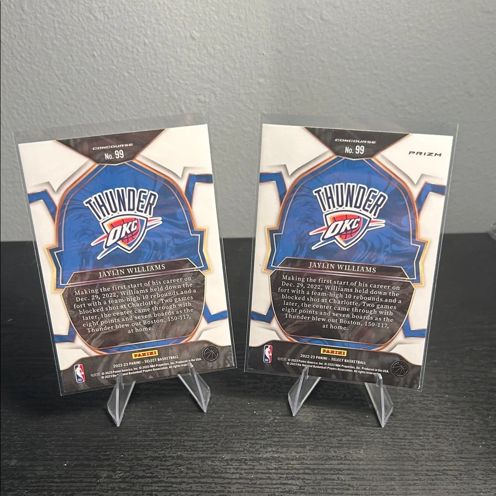 Jaylin Williams OKC Thunder Rookie set NBA - Picture 2 of 2